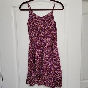 Old Navy Sun Dress S Maroon & Pink
